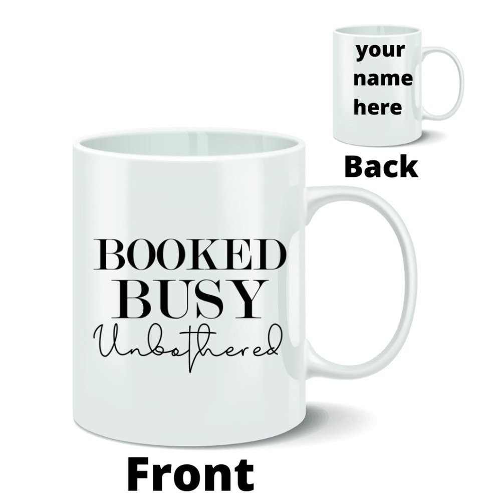 Booked Busy & Unbothered Coffee Mug